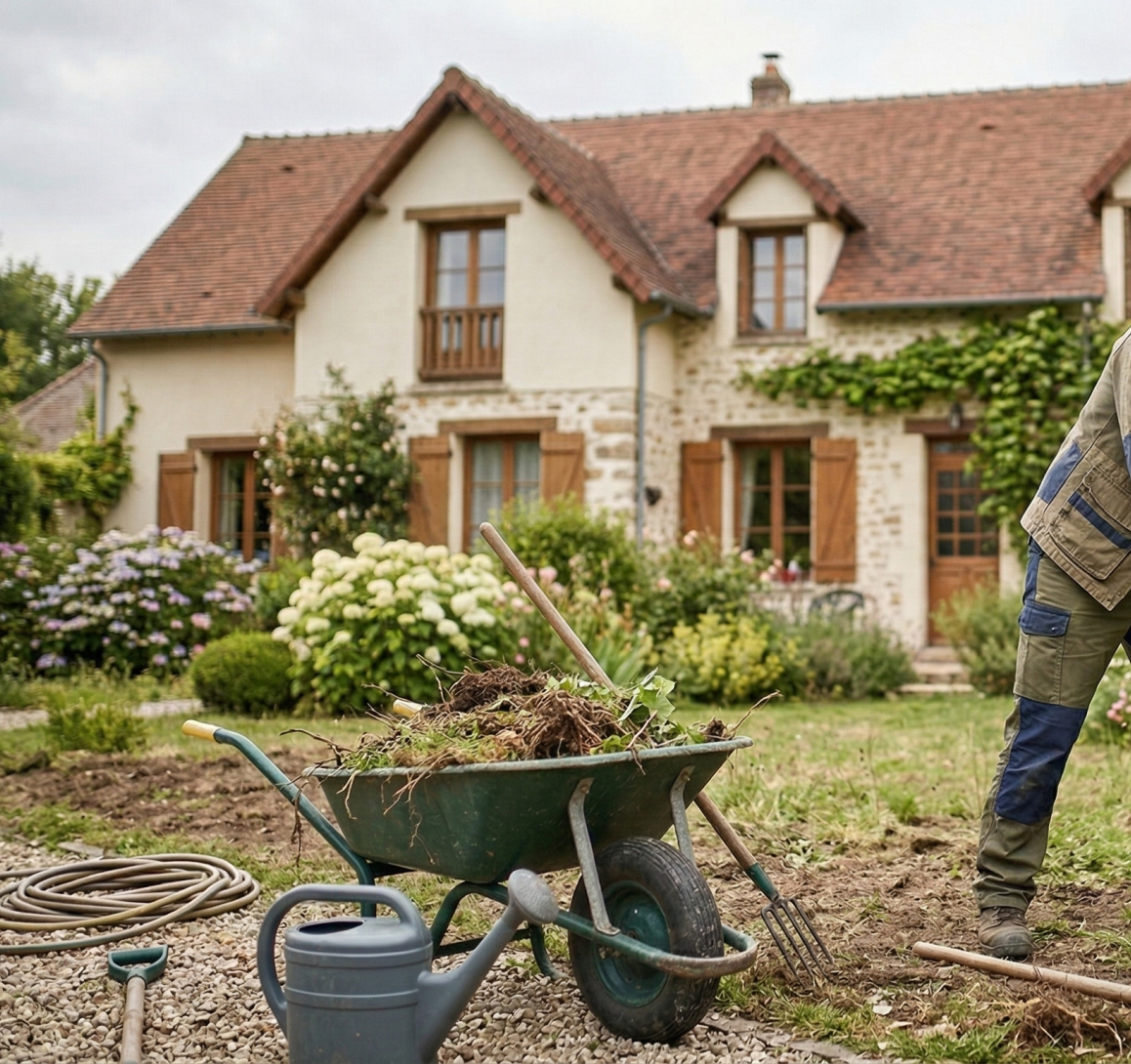 entretien jardin &agrave; Freneuse
